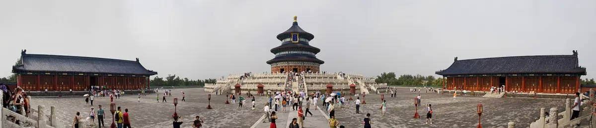 The Hall of Prayer on its marble terrace